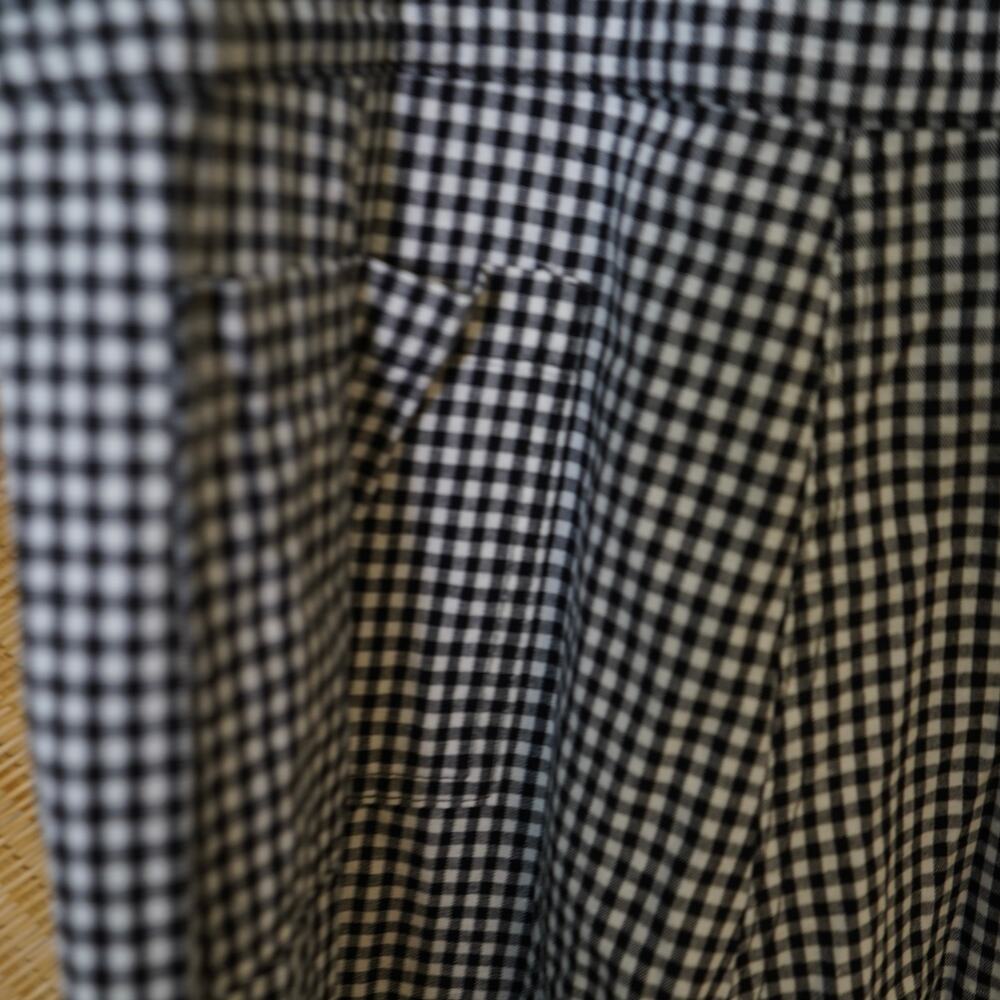 Nooworks Short Sleeve Gingham Coverall Jumpsuit Gray Womens Size Large - Picture 10 of 10